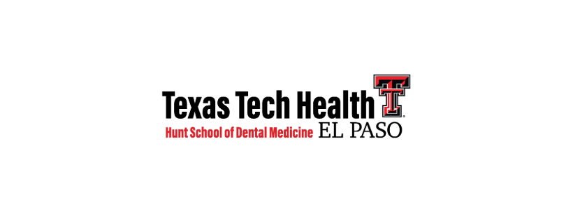 Logo for Texas Tech Health El Paso Oral & Maxillofacial Surgery Residency Program. The design features the red and black "Double T" university emblem at the top, followed by the institution name in bold black text and the specific residency program name in red text at the bottom.