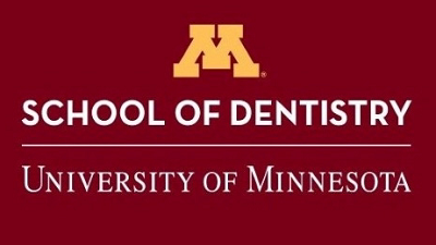 School of Dentistry University of Minnesota on a maroon background.